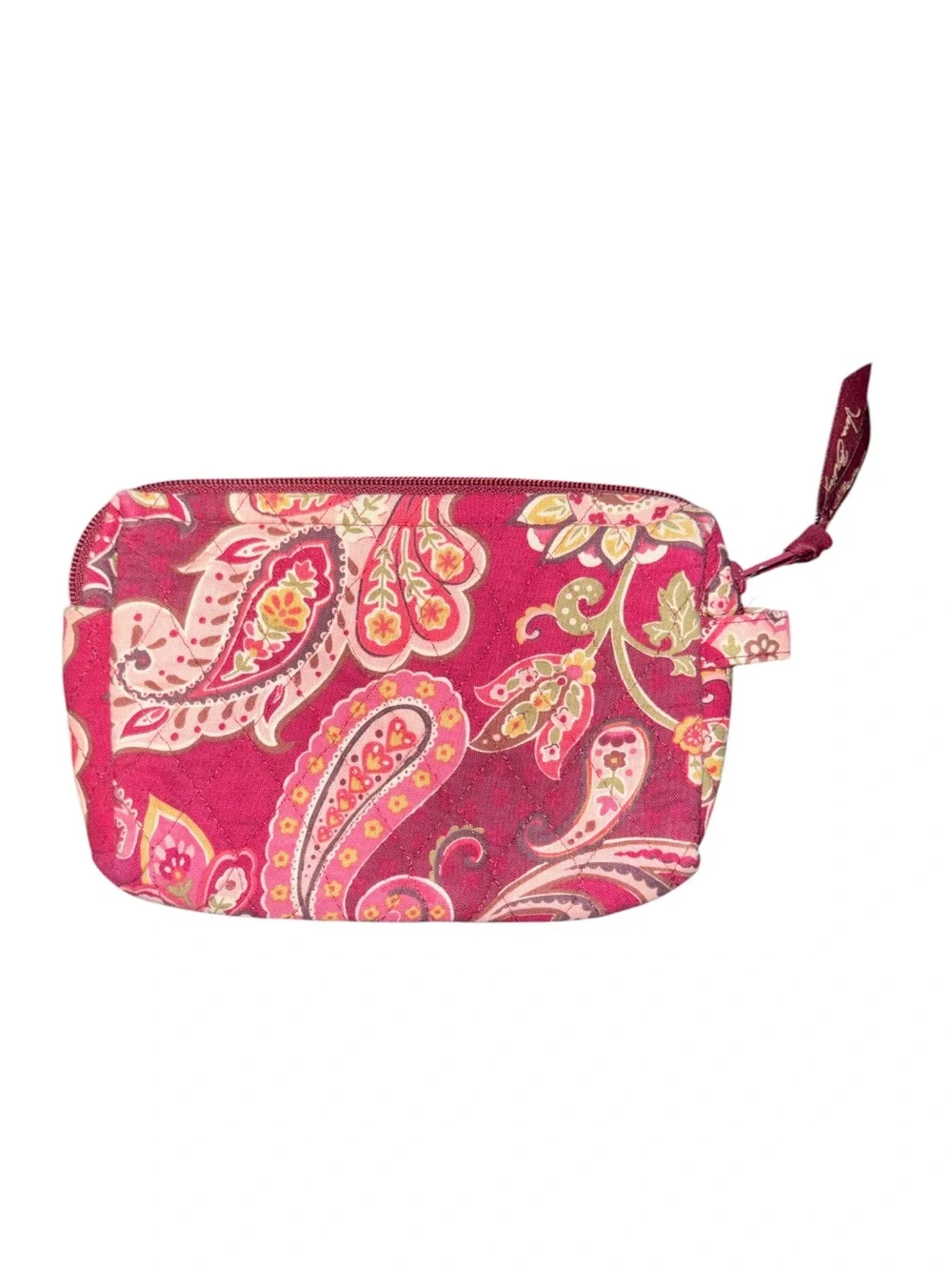Vera Bradley Pink Paisley Cosmetic Pouch